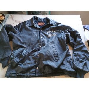 Vintage Jacket Penn State Brand Collegiate Pacific Navy Collectible Old USA Made